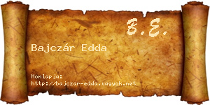 Bajczár Edda névjegykártya